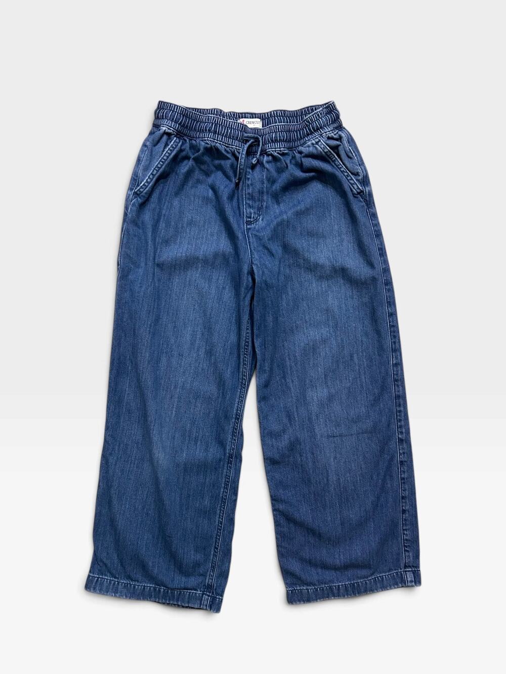 Crewcuts Girls’ Wide-Leg Drawstring Jeans, Size 10